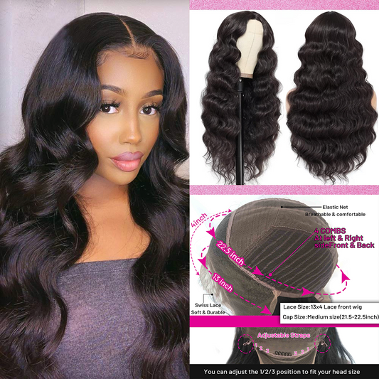 150density 180density 200% Density250 density 13*4 body wave Front Lace Wigs Pre Plucked Bleached Thick Sewing Lace Wigs Human Hair Wigs